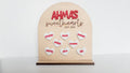 Family Names Valentine's Day Heart Plaque