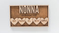 Family Names Sign with Hearts