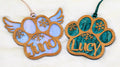 Personalized Pet Memorial Paw Print Ornament