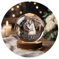Personalized Wedding 3D Crystal Sphere