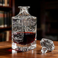 Laser Engraved Glass Decanter