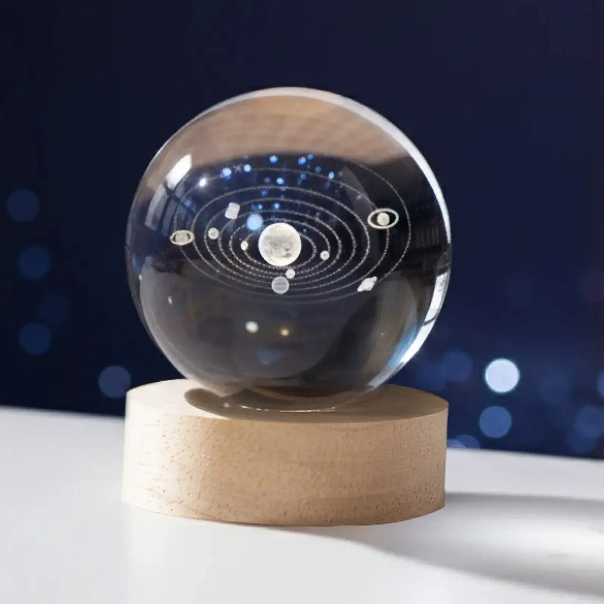 Personalized Inner Etched 3D Crystal Sphere